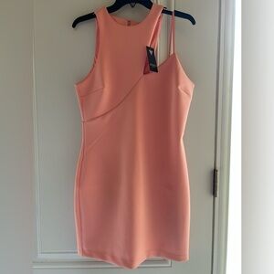 GUESS Peach Asymmetrical Dress